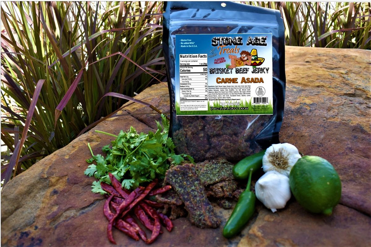 CARNE ASADA BRISKET BEEF JERKY 3OZ BAG